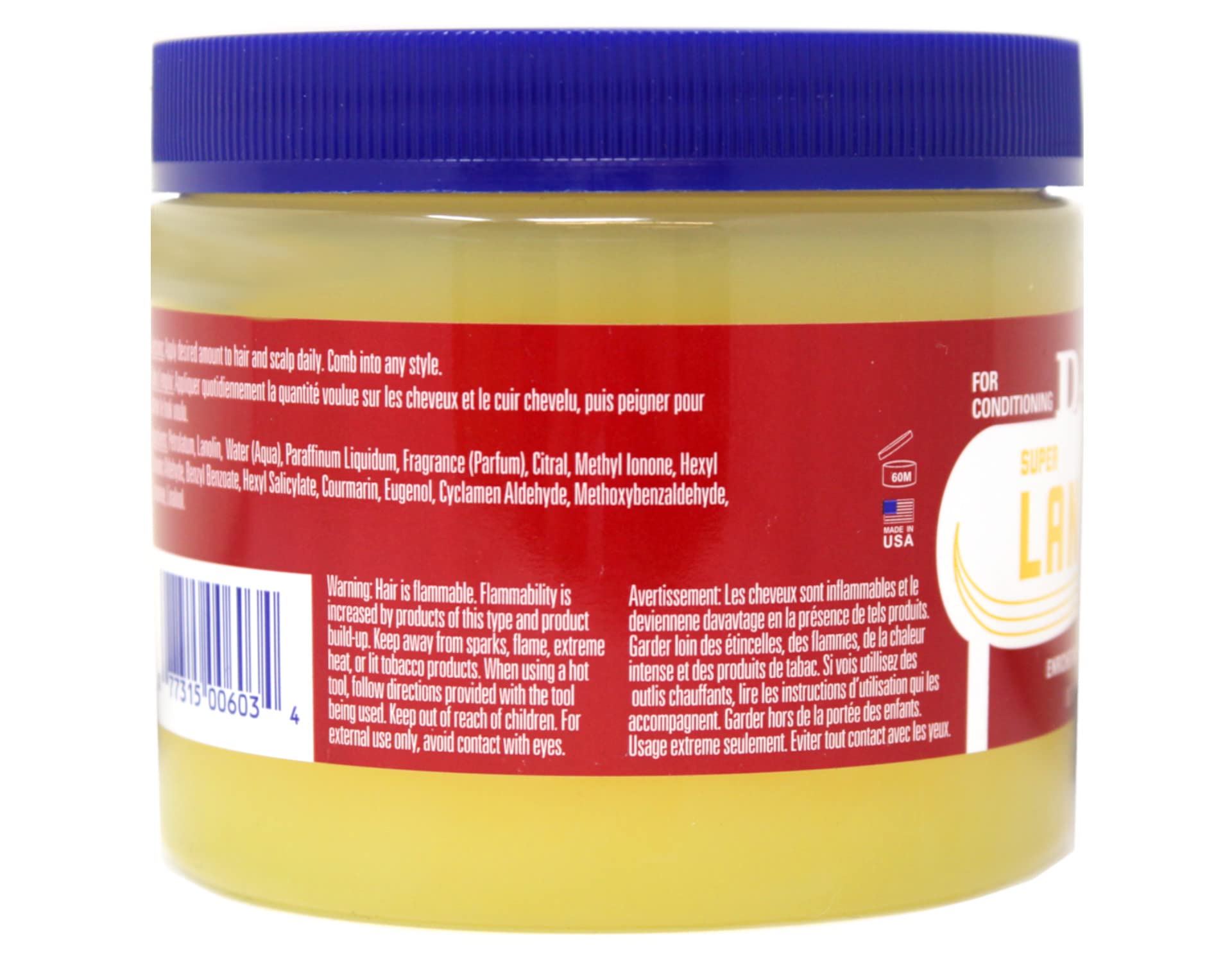 DAX 100% Pure Lanolin Conditioner — 14 oz Jar (2-Pack) | Unscented Gel-Based Moisturizing
