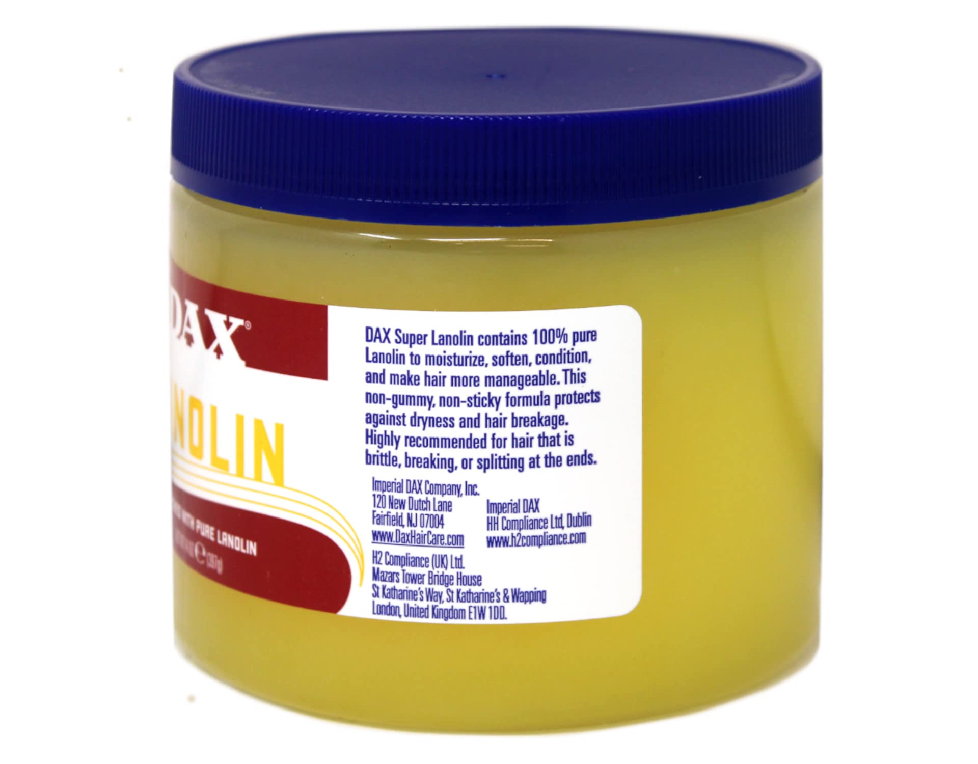 DAX 100% Pure Lanolin Conditioner — 14 oz Jar (2-Pack) | Unscented Gel-Based Moisturizing
