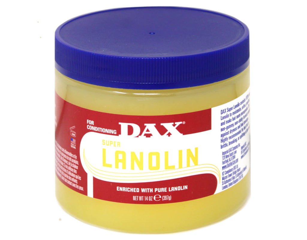 DAX 100% Pure Lanolin Conditioner — 14 oz Jar (2-Pack) | Unscented Gel-Based Moisturizing