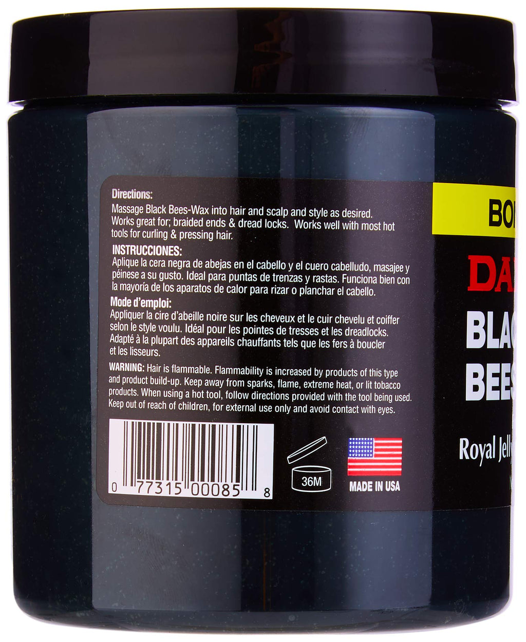 DAX Black Bees-Wax 17.5 oz – DAX Roots Olive Cream Leave-In Conditioner & Styling Cream