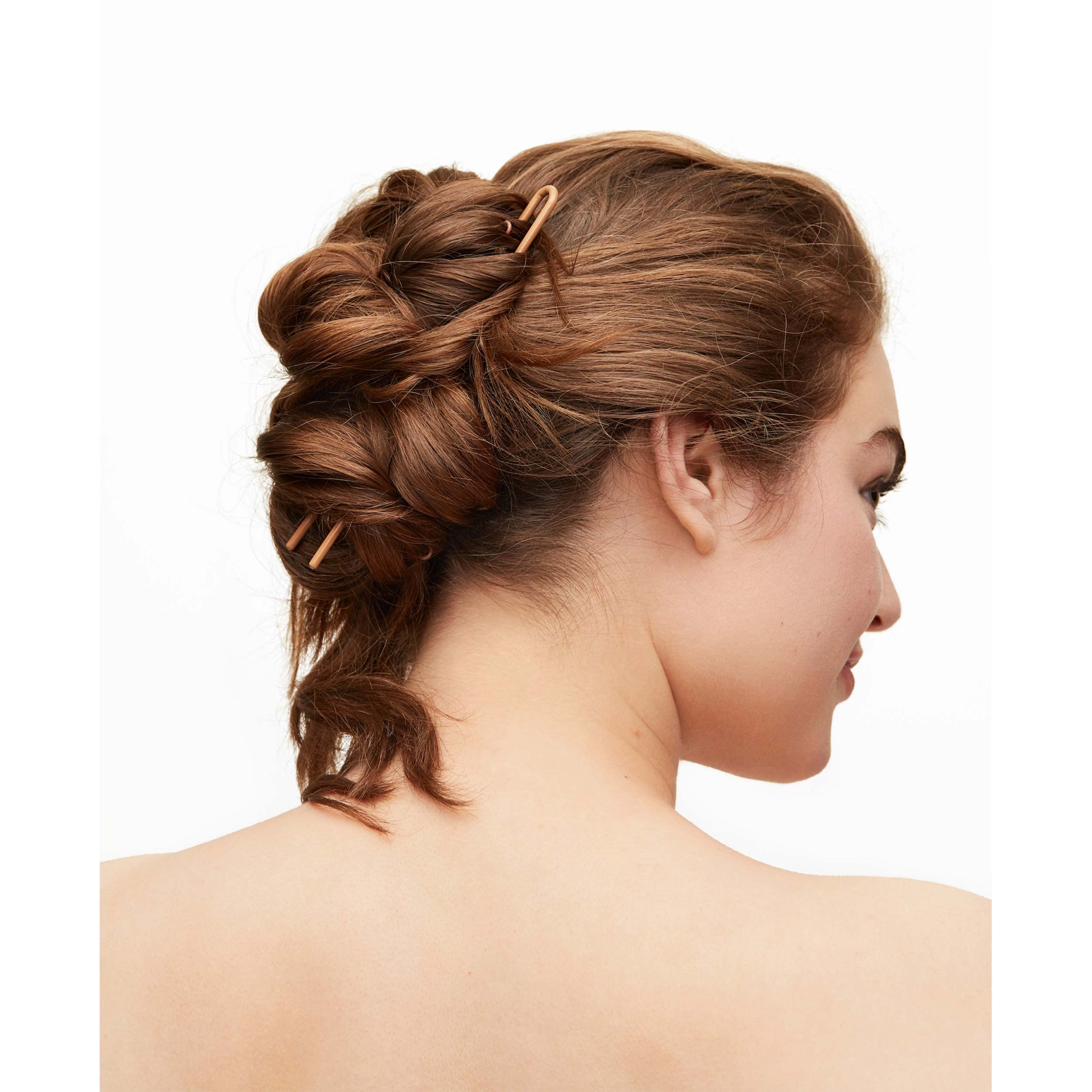 Day Rate Beauty Petite Power Pin (5.5-Inch) – U-Shaped French Hair Pin for Buns & Updos – Made in USA – Ivory