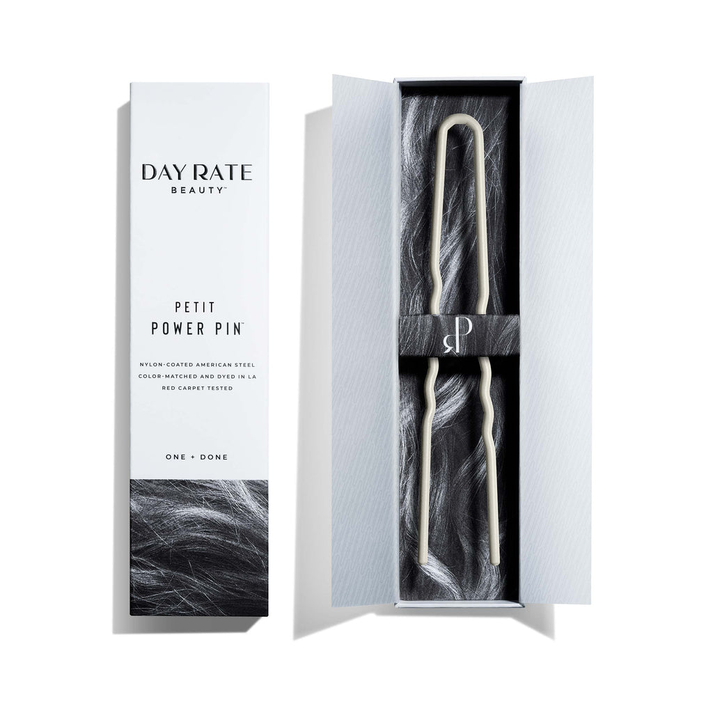 Day Rate Beauty Petite Power Pin (5.5-Inch) – U-Shaped Hair Pin for Buns & Updos – Made in USA (Fawn)