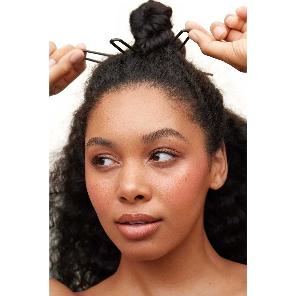 Day Rate Beauty Petite Power Pin (5.5-Inch) – U-Shaped Hair Pin for Buns & Updos – Made in USA (Fawn)