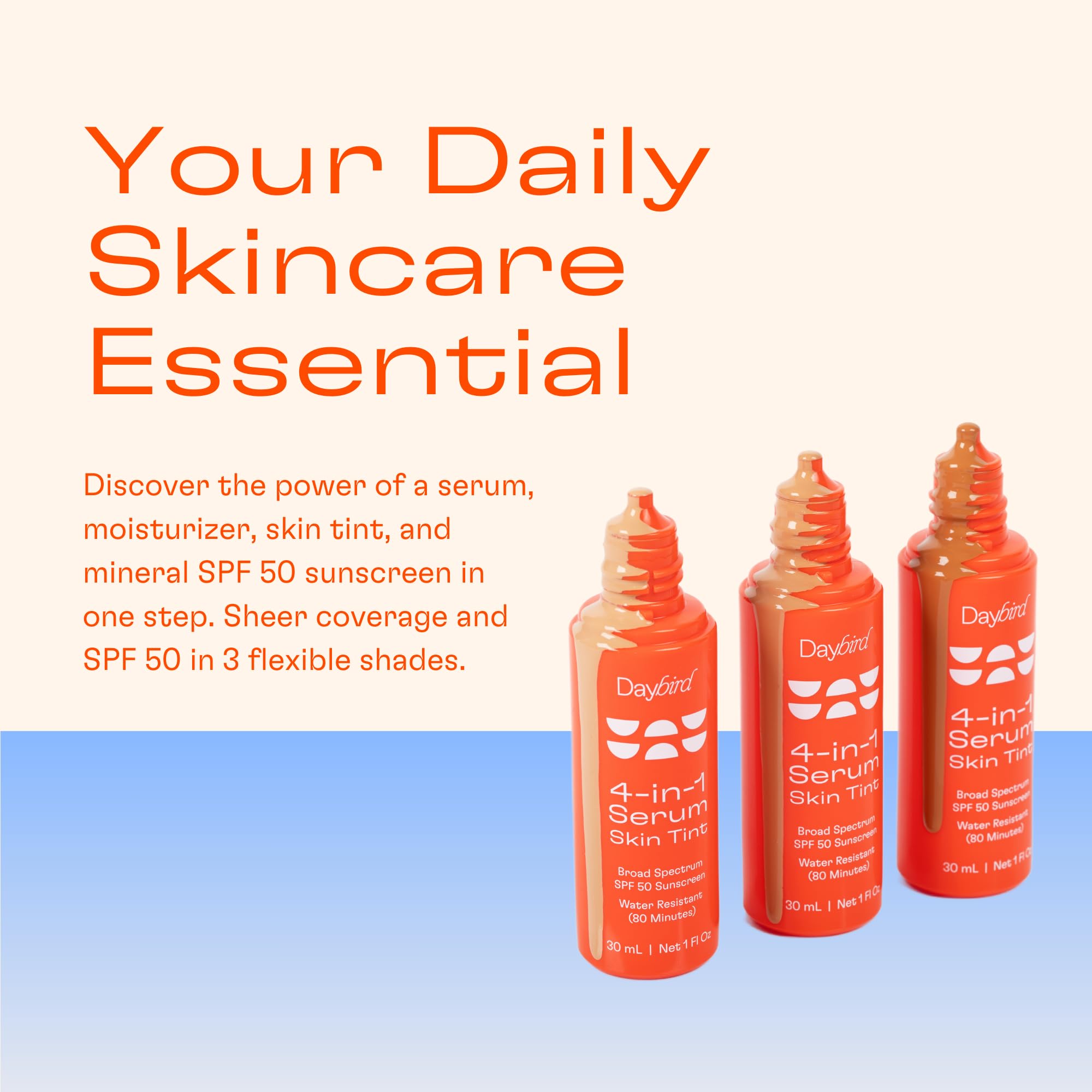 Daybird 4-in-1 Tinted Serum SPF 50+ with Niacinamide