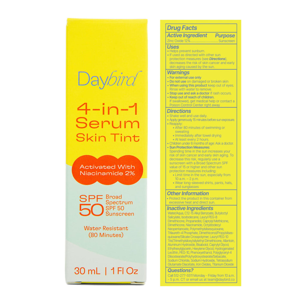 Daybird 4-in-1 Tinted Serum SPF 50+ with Niacinamide
