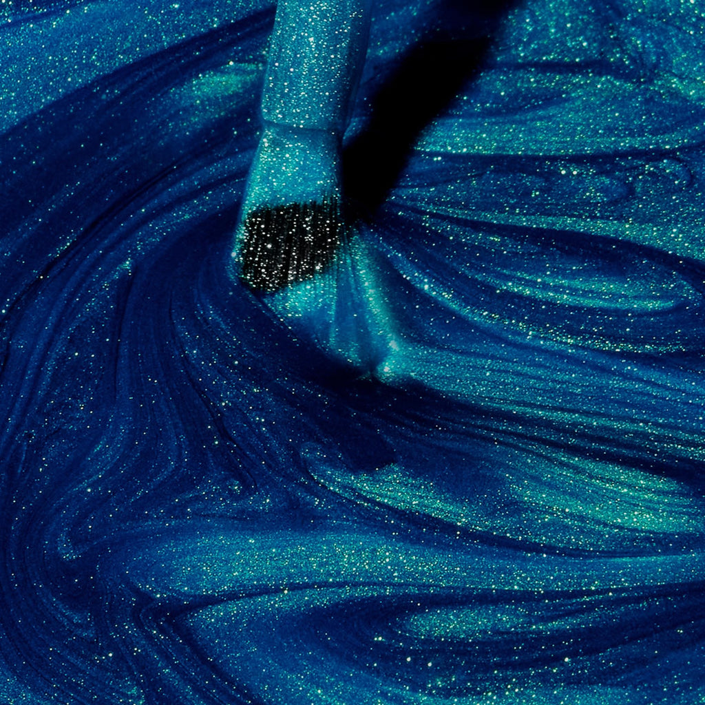 Dazzle Dry Nail Lacquer Step 3 – Speed Boat | Aquamarine Metallic Nail Polish 0.5 fl oz