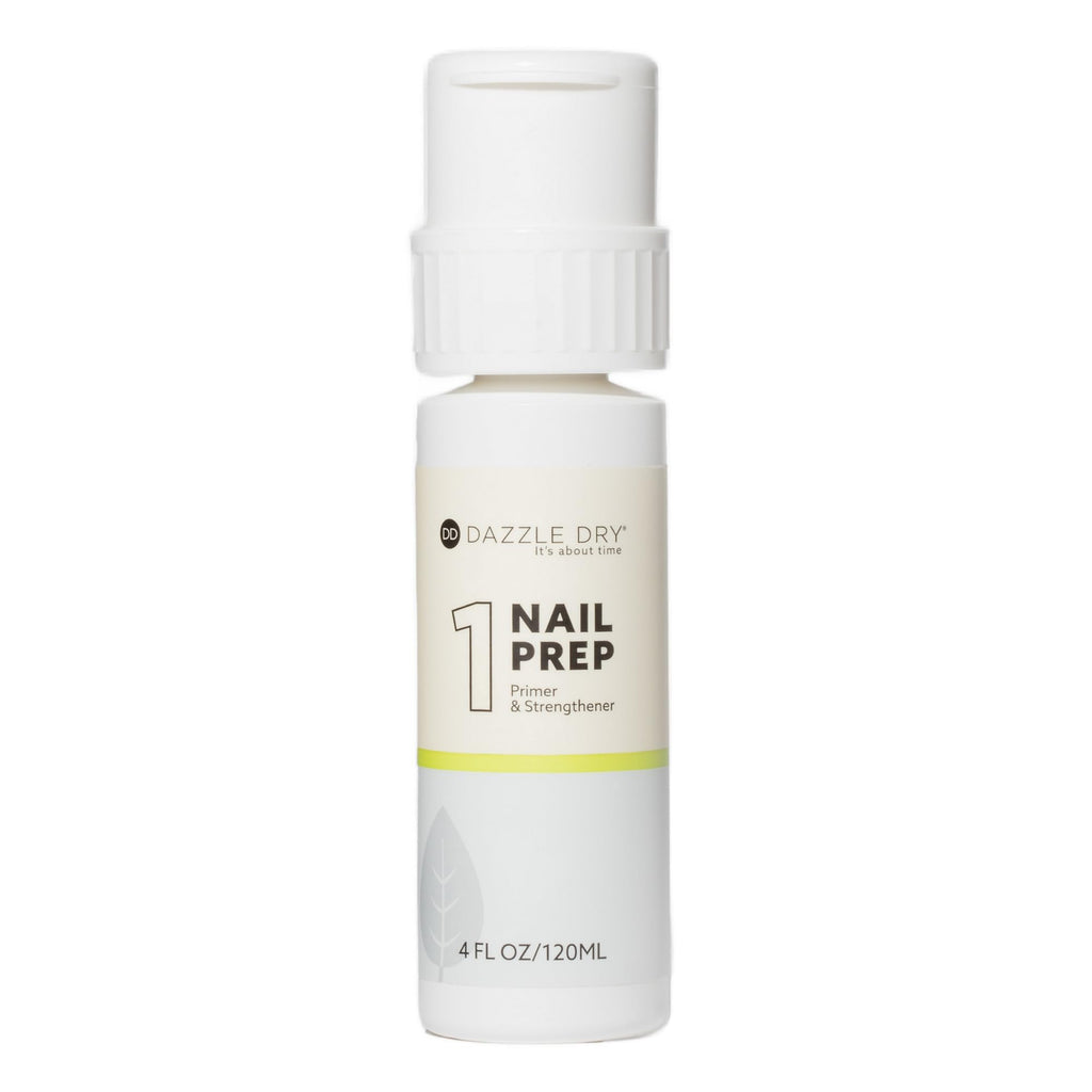 Dazzle Dry Step 1 Nail Prep – 4 oz Non-Toxic Nail Primer with Menda Pump