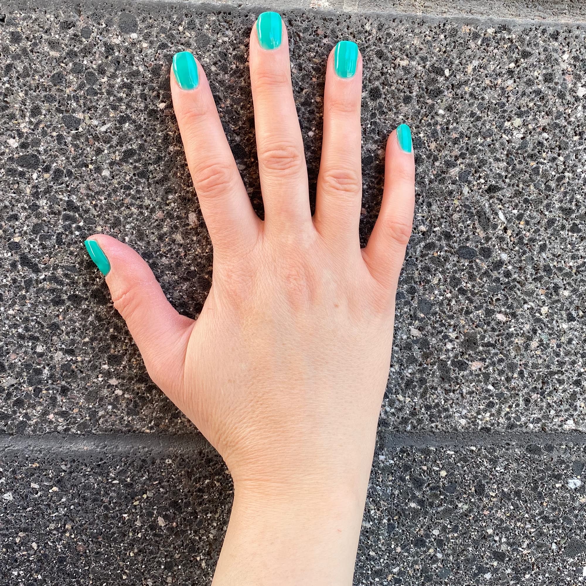 Dazzle Dry Nail Lacquer (Step 3) Palm Springs – Deep Seafoam Green, Semi-Sheer Cream | 0.5 fl oz