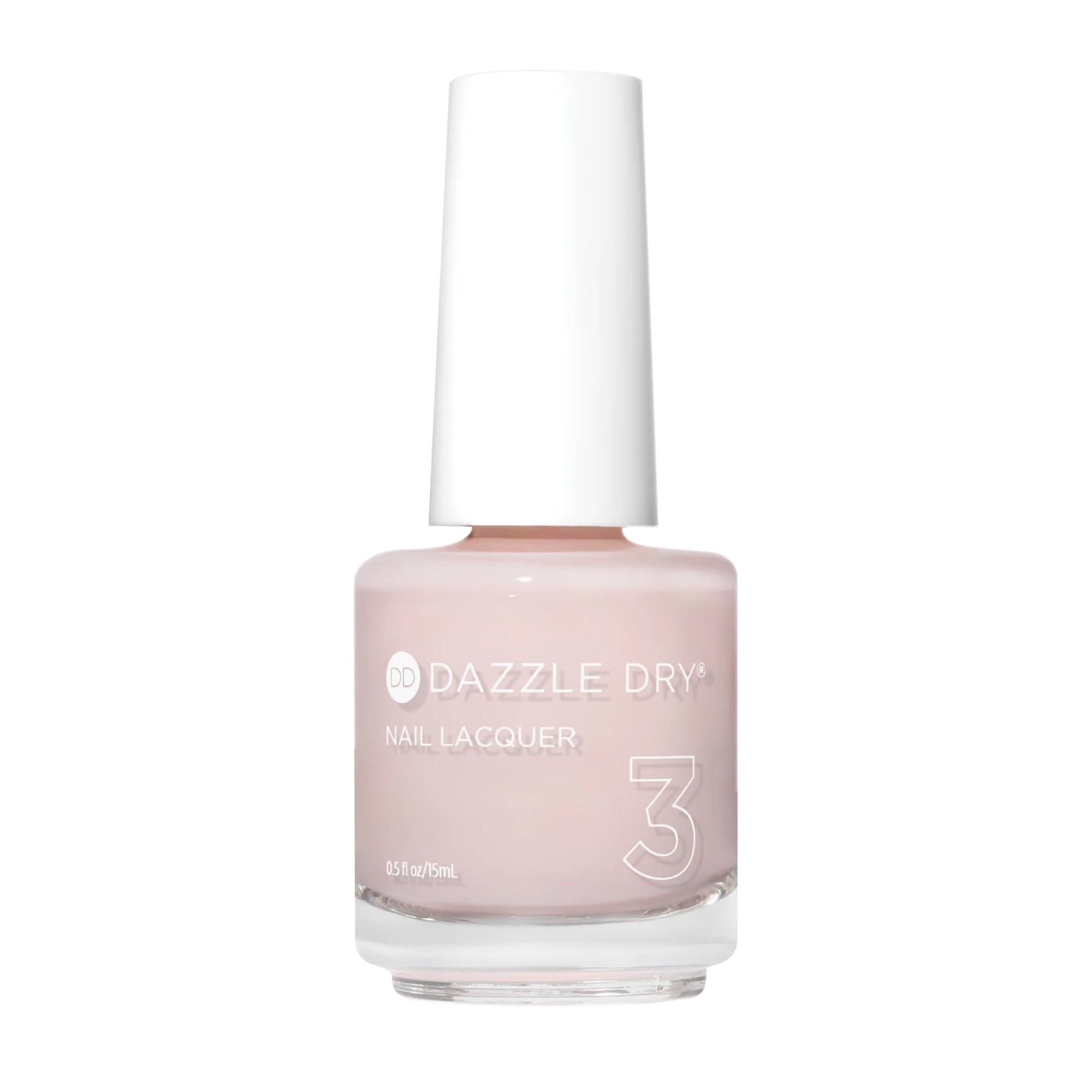 Dazzle Dry Nail Lacquer Step 3 - Strawberry Macaron | Semi-sheer Pale Strawberry with Lavender Undertones