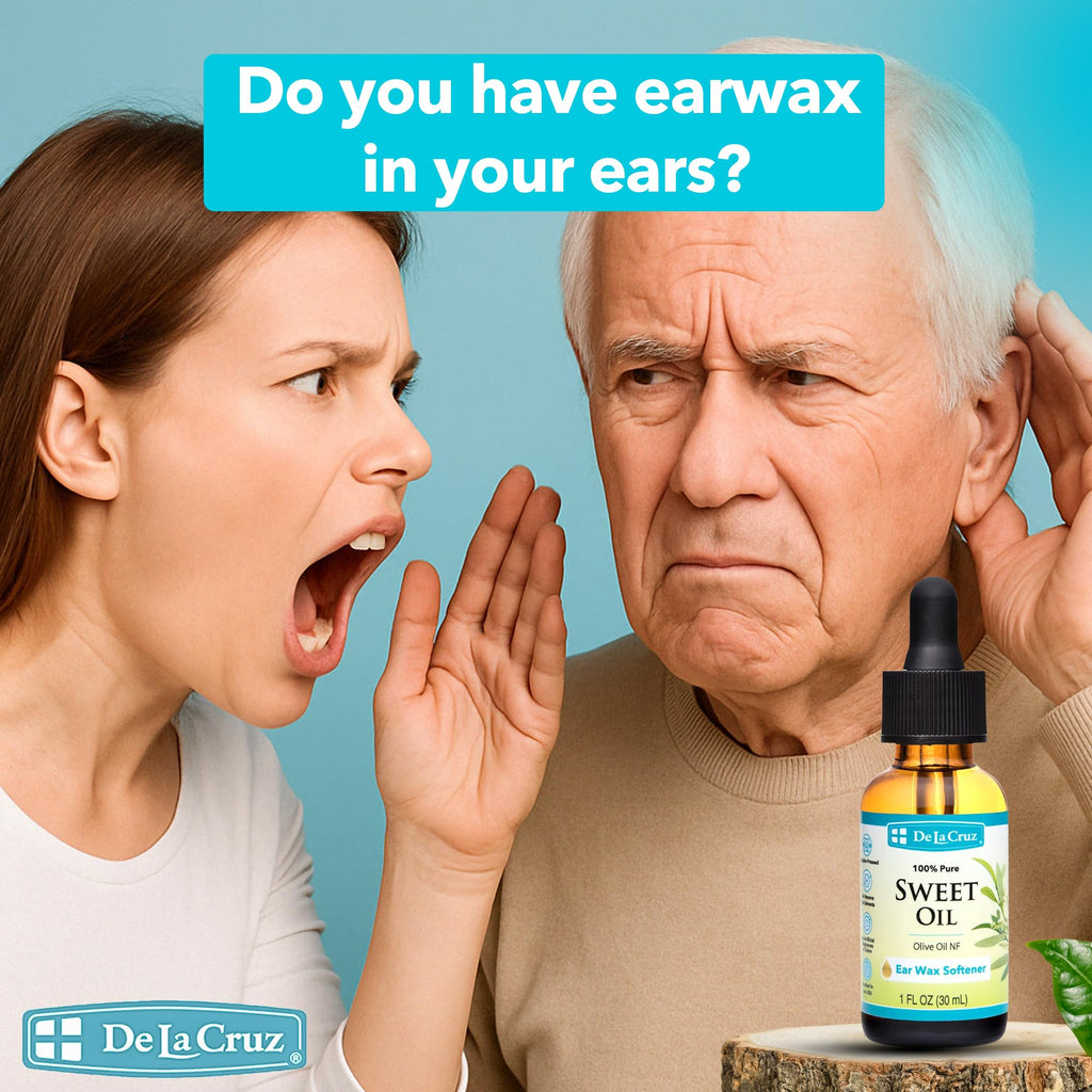 De La Cruz Ear Wax Remover & Softener – 2-Pack, 1 Fl oz Each
