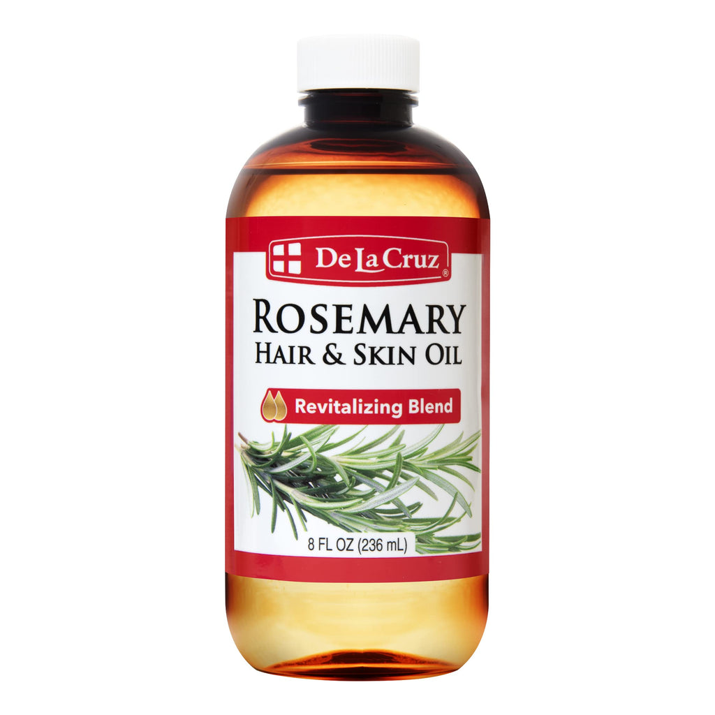 De La Cruz Rosemary Oil Blend Moisturizer — Castor, Avocado & Olive Oil, 8 oz