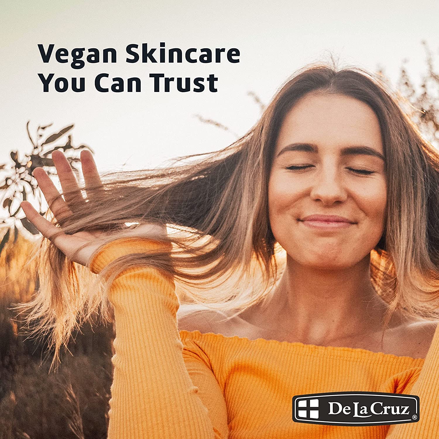 De La Cruz Sweet Almond Oil – Expeller-Pressed Almond Oil for Skin and Hair 8 FL OZ (236 mL)