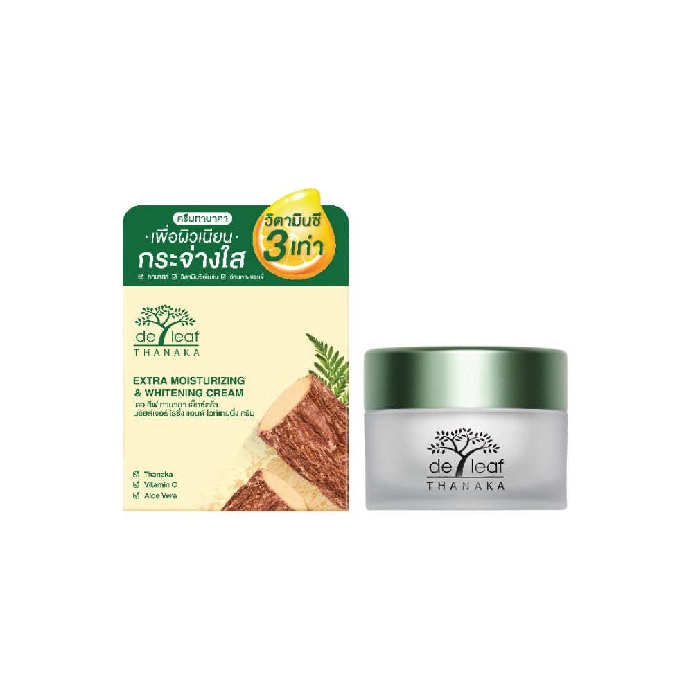DE LEAF THANAKA Extra Moisturizing Cream – Aloe Vera Facial Moisturizer 40 ml