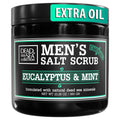 Dead Sea Collection Salt Body Scrub Eucalyptus & Mint for Men - Exfoliate, Hydrate & Detoxify (23.28 oz)