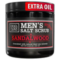 Dead Sea Collection Salt Body Scrub Sandalwood for Men – Exfoliate, Moisturize & Detox with Dead Sea Minerals (23.28 oz)