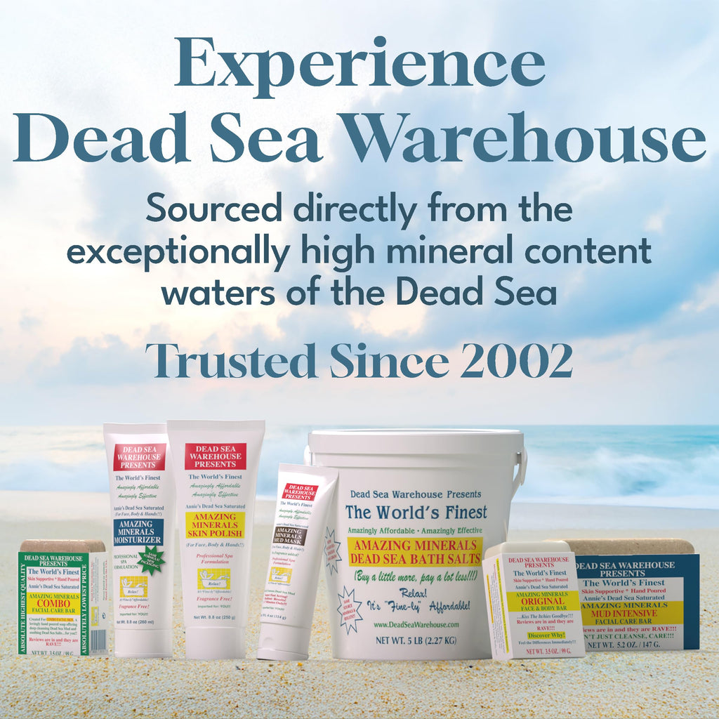 Dead Sea Warehouse Amazing Minerals Mud Mask – Spa Day Essentials, 2 × 4 oz