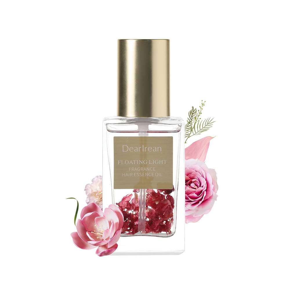 Dear Irean Hair Perfume Oil for Women – Rose Scent with Moroccan Argan & Jojoba | 1.35 oz
