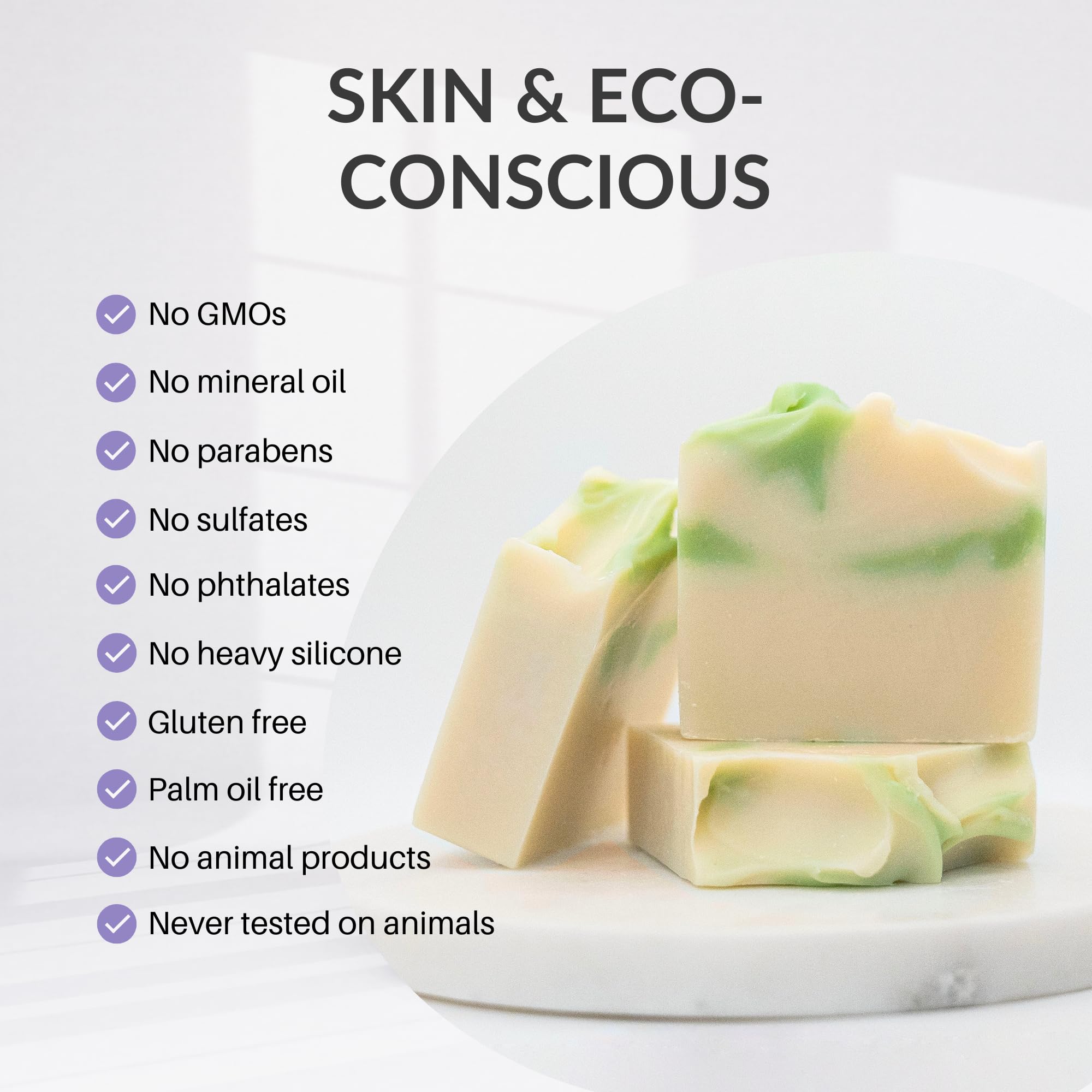 Dear Venus Bamboo Bergamot Soap Bar – Handcrafted 4.2oz, Vegan & Cruelty‑Free, Made in USA