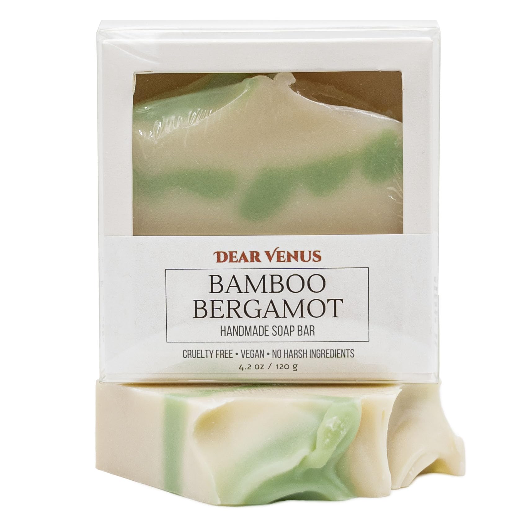Dear Venus Bamboo Bergamot Soap Bar – Handcrafted 4.2oz, Vegan & Cruelty‑Free, Made in USA