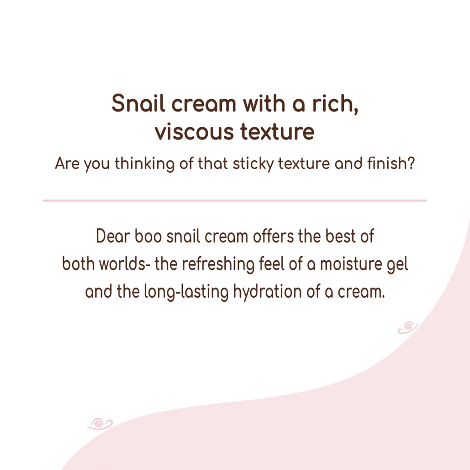 DEARBOO Glass Skin Snail Cream 80mL – Lightweight Hydration for Radiant Skin