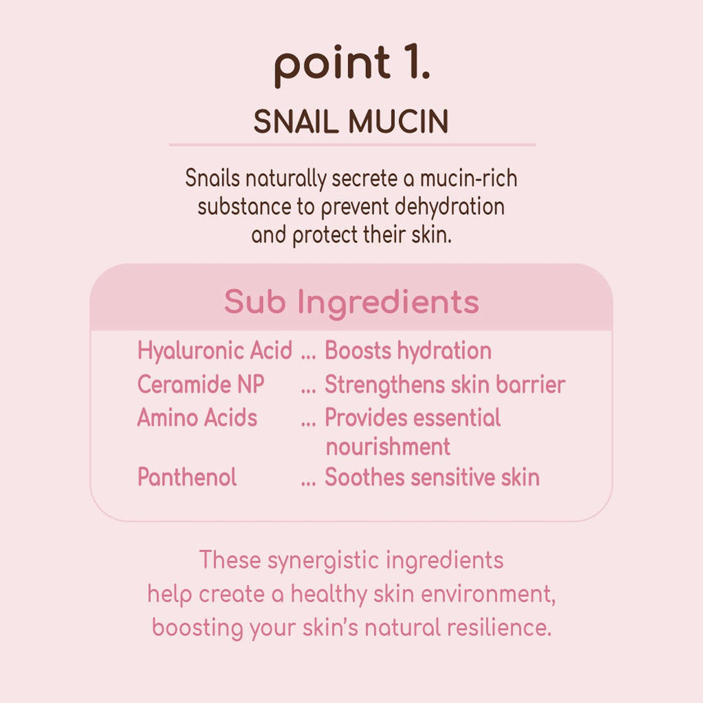 DEARBOO Glass Skin Snail Cream 80mL – Lightweight Hydration for Radiant Skin