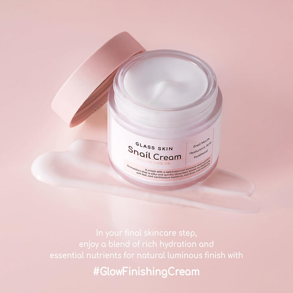 DEARBOO Glass Skin Snail Cream 80mL – Lightweight Hydration for Radiant Skin