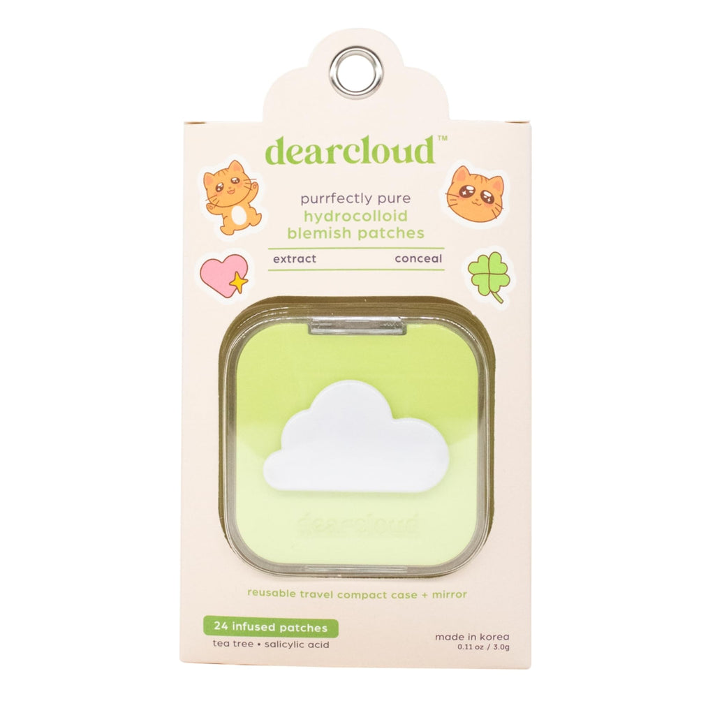 dearcloud Hydrocolloid Blemish Patches with Niacinamide & Salicylic Acid — 24 Count + Compact Case
