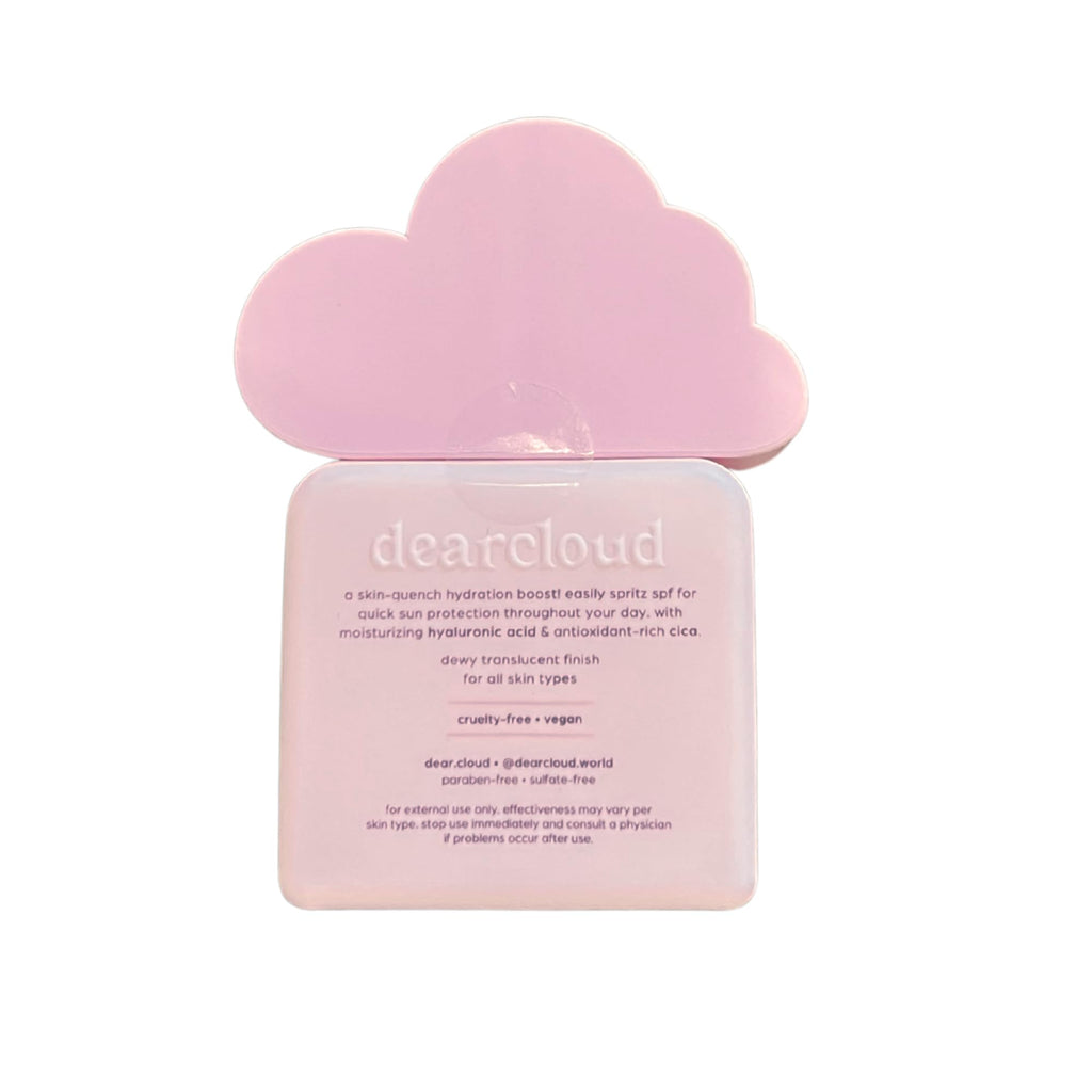 Dearcloud Luminous Aqua Sun Mist SPF 30 – Korean Cica + Hyaluronic Acid Spray Sunscreen