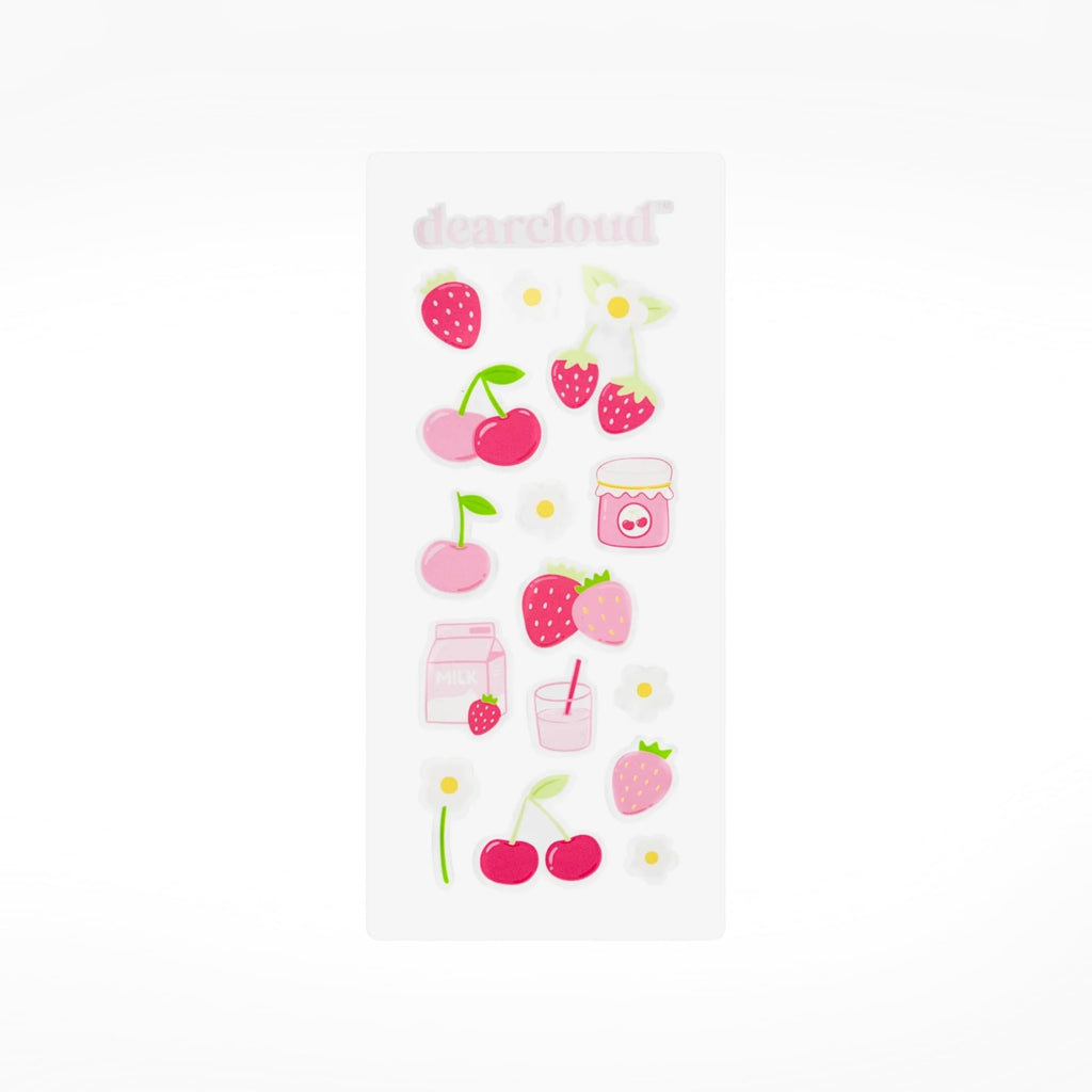 dearcloud Sky Shadow Strawberry Garden Eye Shadow Palette – 10 Ultra-Fine Pigments + Dual-Ended Brush