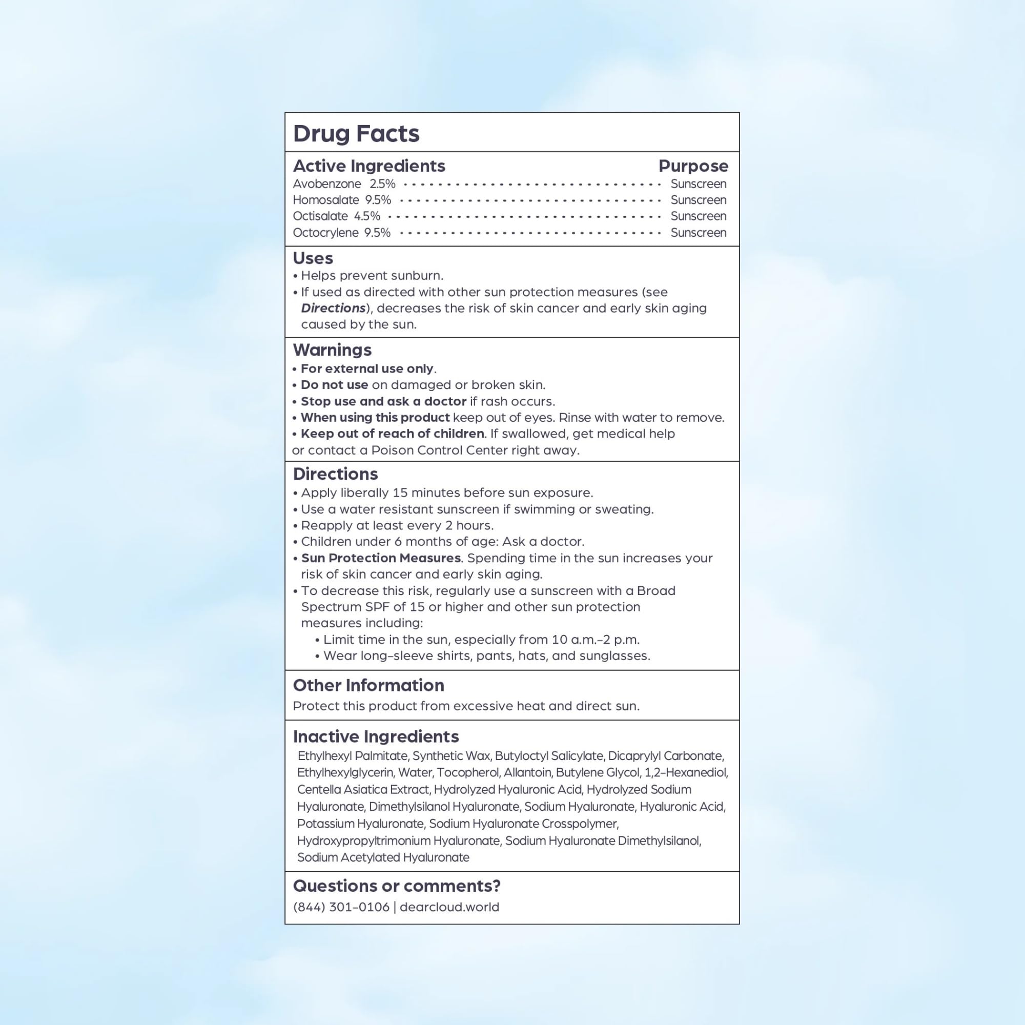 dearcloud Sunny Defense Sunscreen Stick SPF 50+ PA++++ | Korean Face & Travel Size (.68 oz)