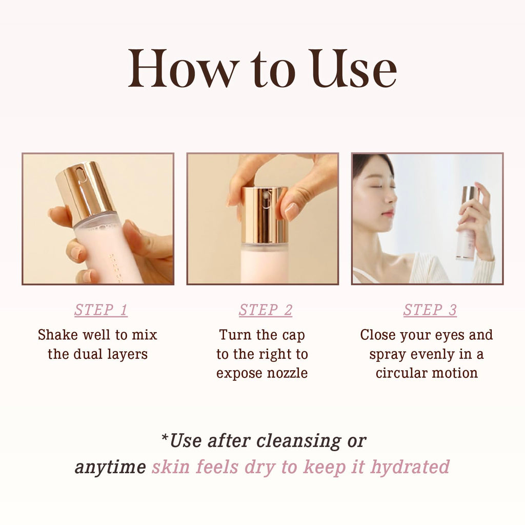 DEARDAHLIA Endless Skin Cream Mist 100ml – Vegan Dual-Layer Hydration