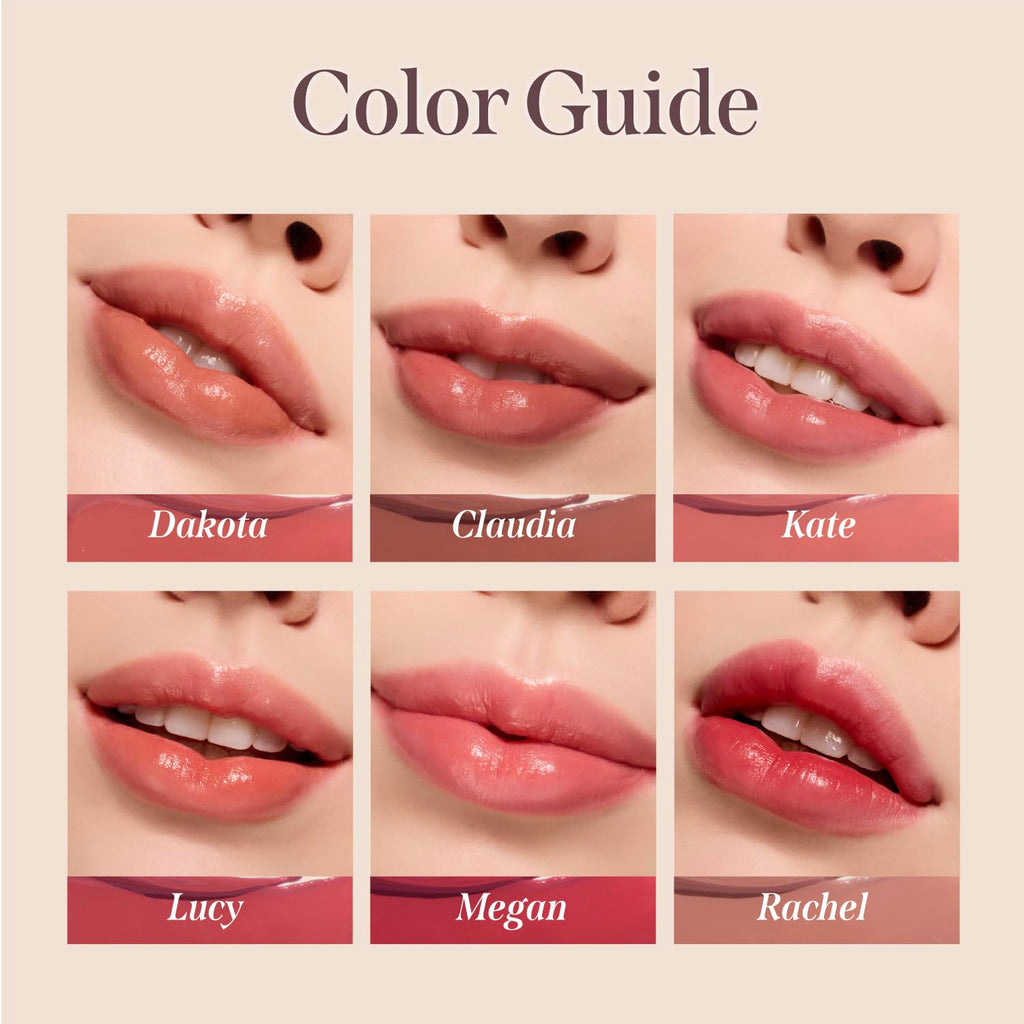 DEARDAHLIA Lip Paradise Sheer Dew Lipstick (Megan) – Hydrating, Buildable Color