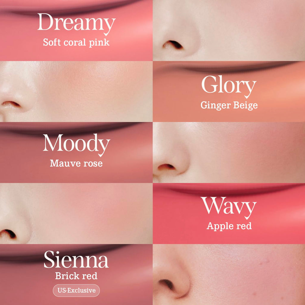 DEAR DAHLIA Petal Drop Blush (Taffy) – Vegan Liquid Blush, Dewy Finish
