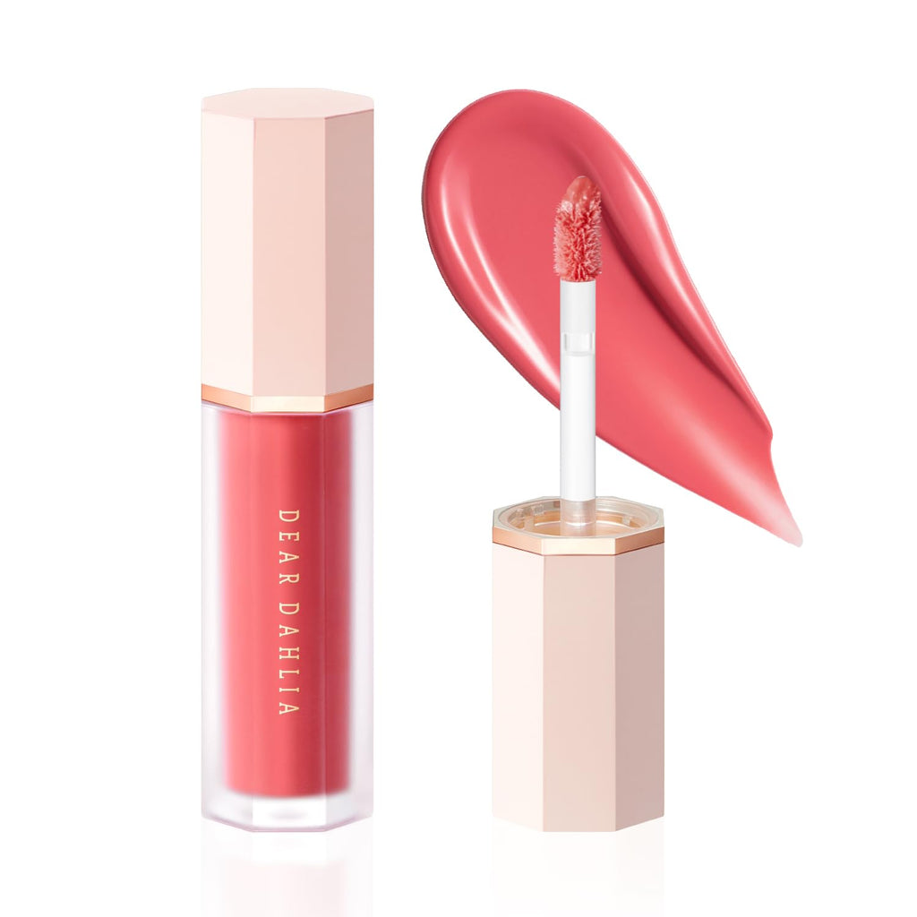 DEAR DAHLIA Petal Drop Blush (Wavy) – Watercolor-Like Liquid Blush for Dewy, Buildable Color