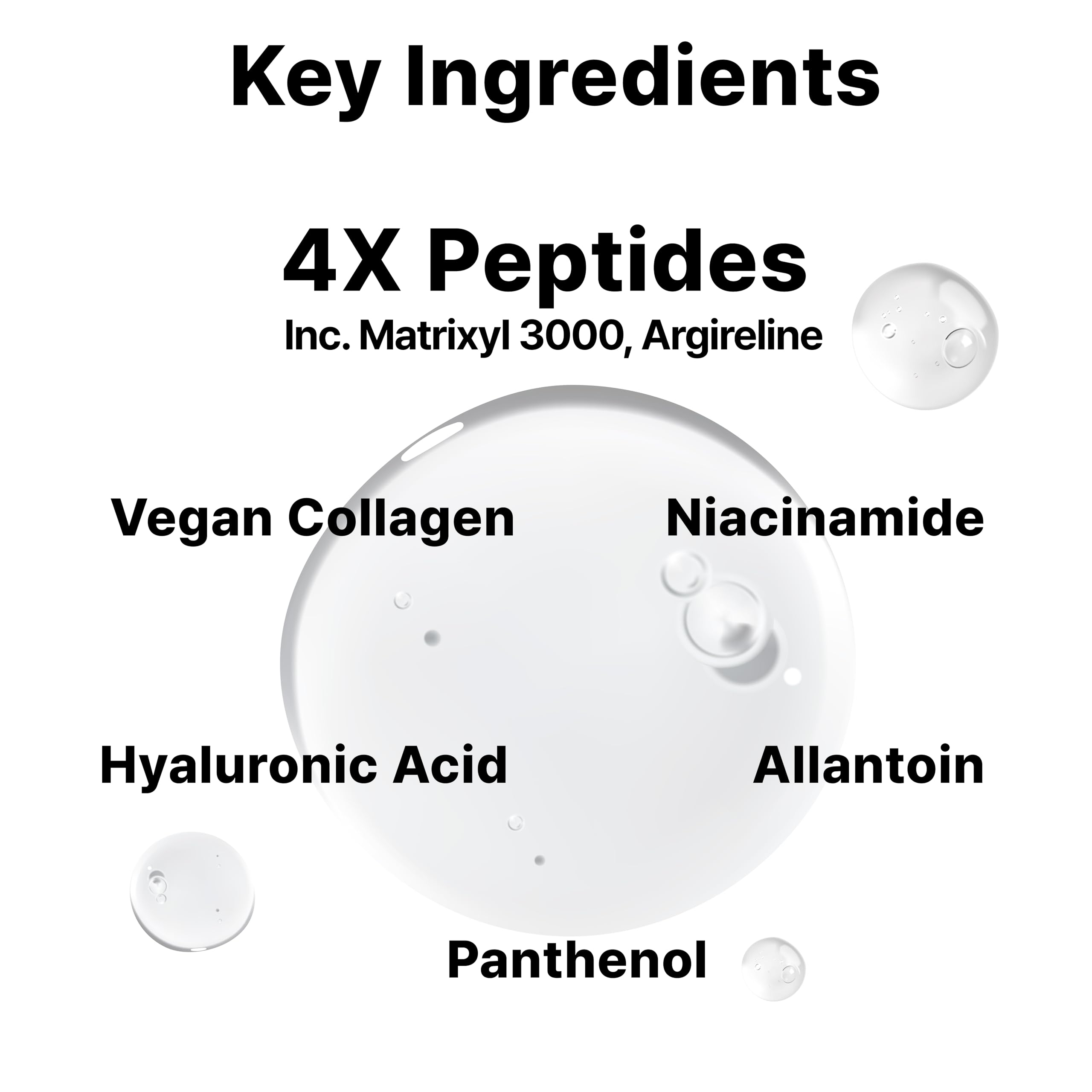 DearMYDEW Multi Peptide Complex Serum – Matrixyl 3000, Argireline, Vegan Collagen, Niacinamide & Hyaluronic Acid | 1 fl oz