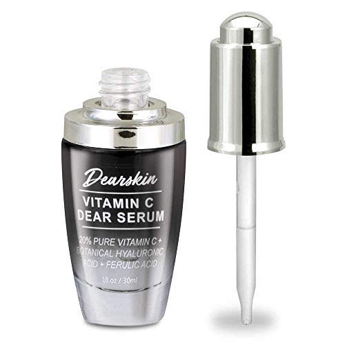 Dearskin Vitamin C Dear Serum + All In One Coconut Cream Set – 20% Vitamin C Serum, Hyaluronic Acid, Vitamin E, Coconut Oil Day & Night