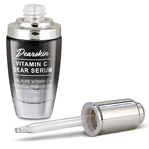 Dearskin Vitamin C Dear Serum + All In One Coconut Cream Set – 20% Vitamin C Serum, Hyaluronic Acid, Vitamin E, Coconut Oil Day & Night