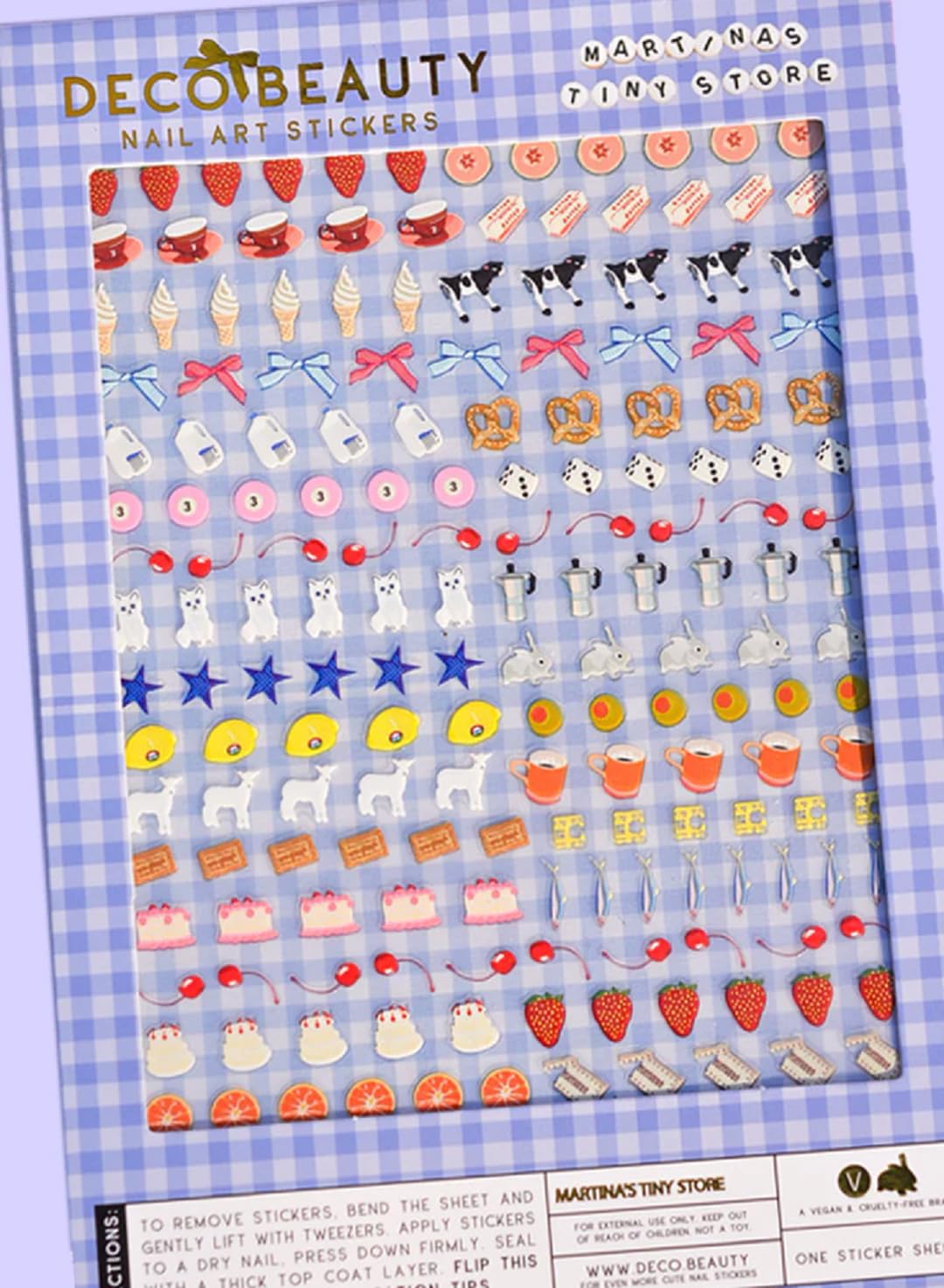 Deco Beauty MARTINA'S Tiny Store X — Ultra-Thin Nail Art Stickers for DIY Manicures