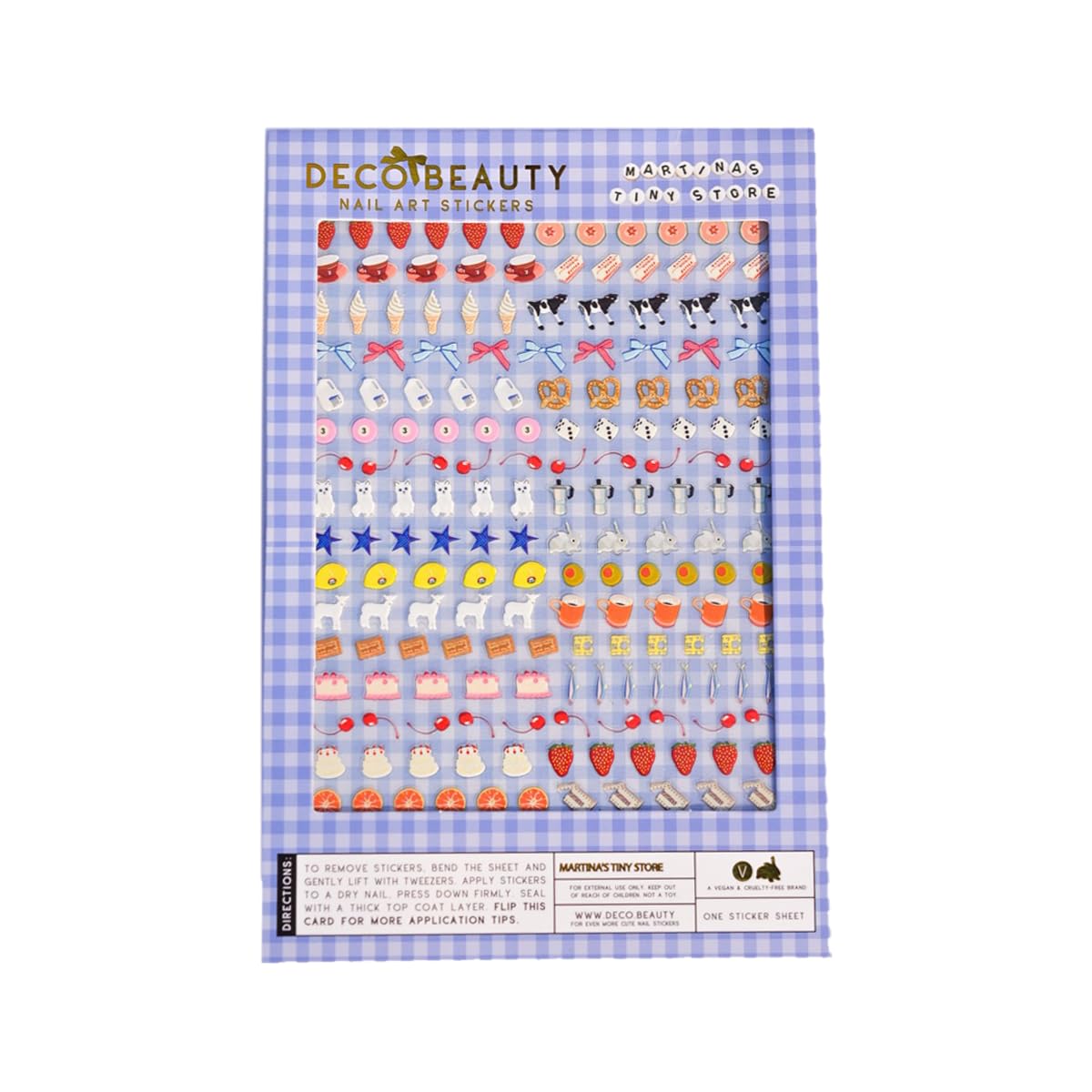 Deco Beauty MARTINA'S Tiny Store X — Ultra-Thin Nail Art Stickers for DIY Manicures