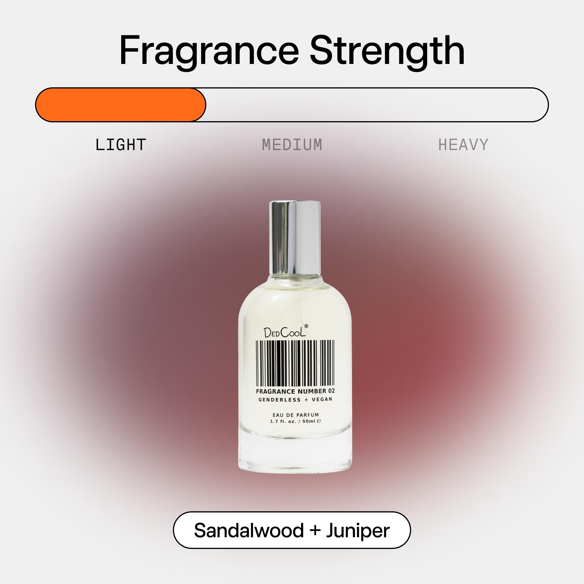 DedCool Eau de Parfum (Fragrance 02) – 1.7 fl oz | Sandalwood, Juniper, Green Floral | Vegan & Non-Toxic