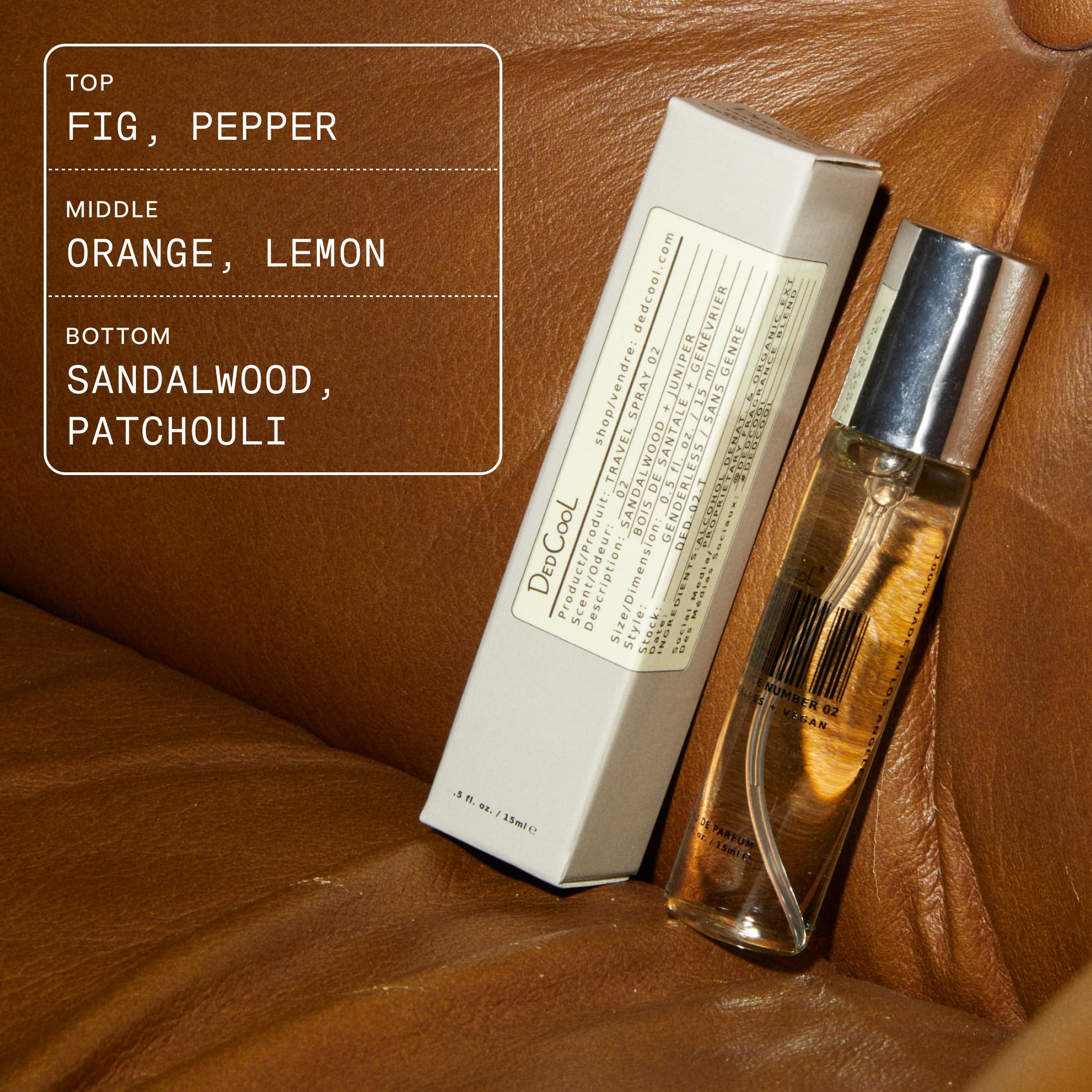 DedCool Eau de Parfum – Fig, Pepper & Patchouli | Unisex Long-Lasting Fragrance