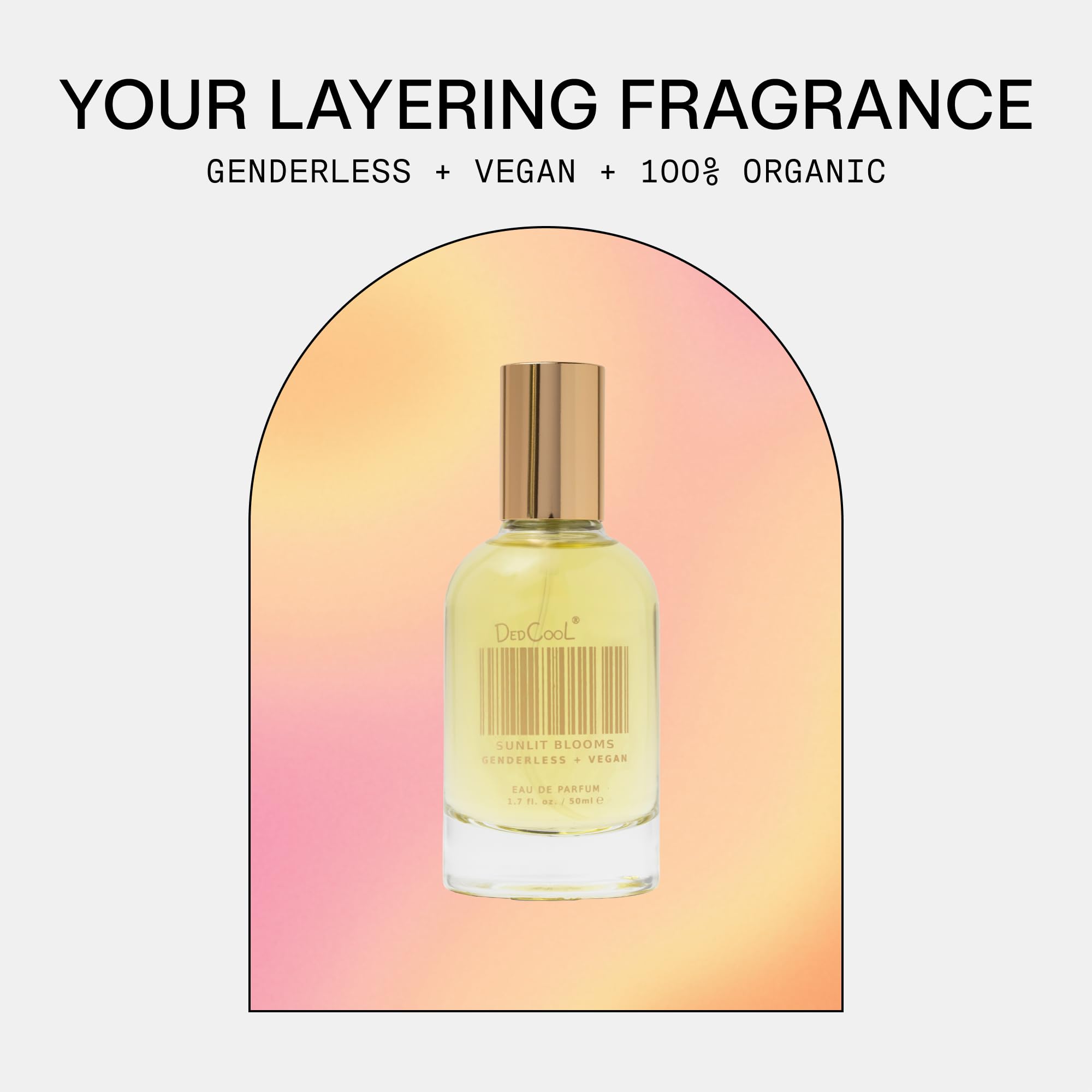 DedCool Sunlit Blooms Eau de Parfum - 1.7 fl oz | Long Lasting, Vegan, Non-Toxic