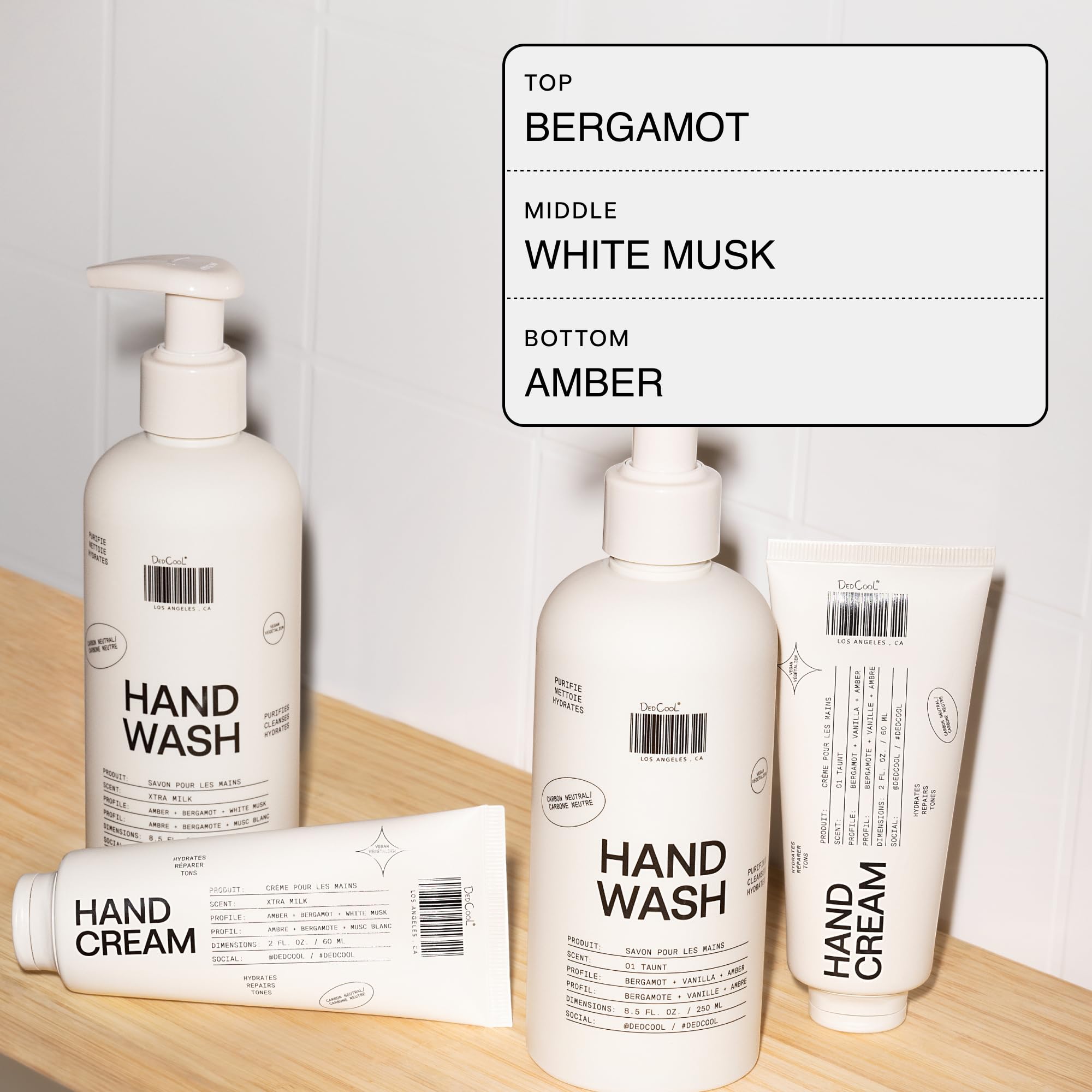 DedCool Xtra Milk Hand Wash | Moisturizing, Vegan Cleanser with Squalane & Aloe | 8.5 fl oz