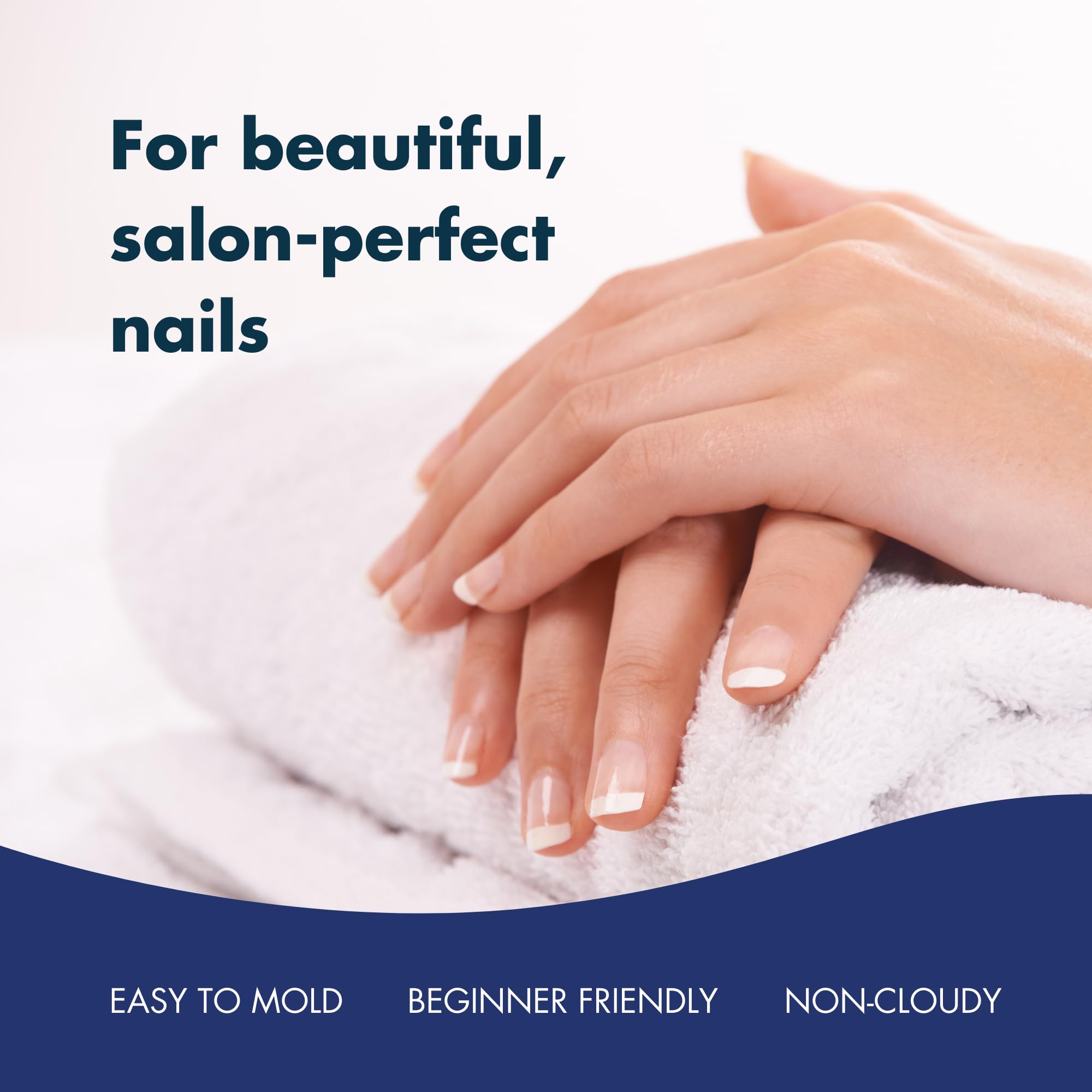 DeEnti Acrylic Nail Powder - 4oz Super White | Professional Grade, Bubble-Free & Chip-Resistant