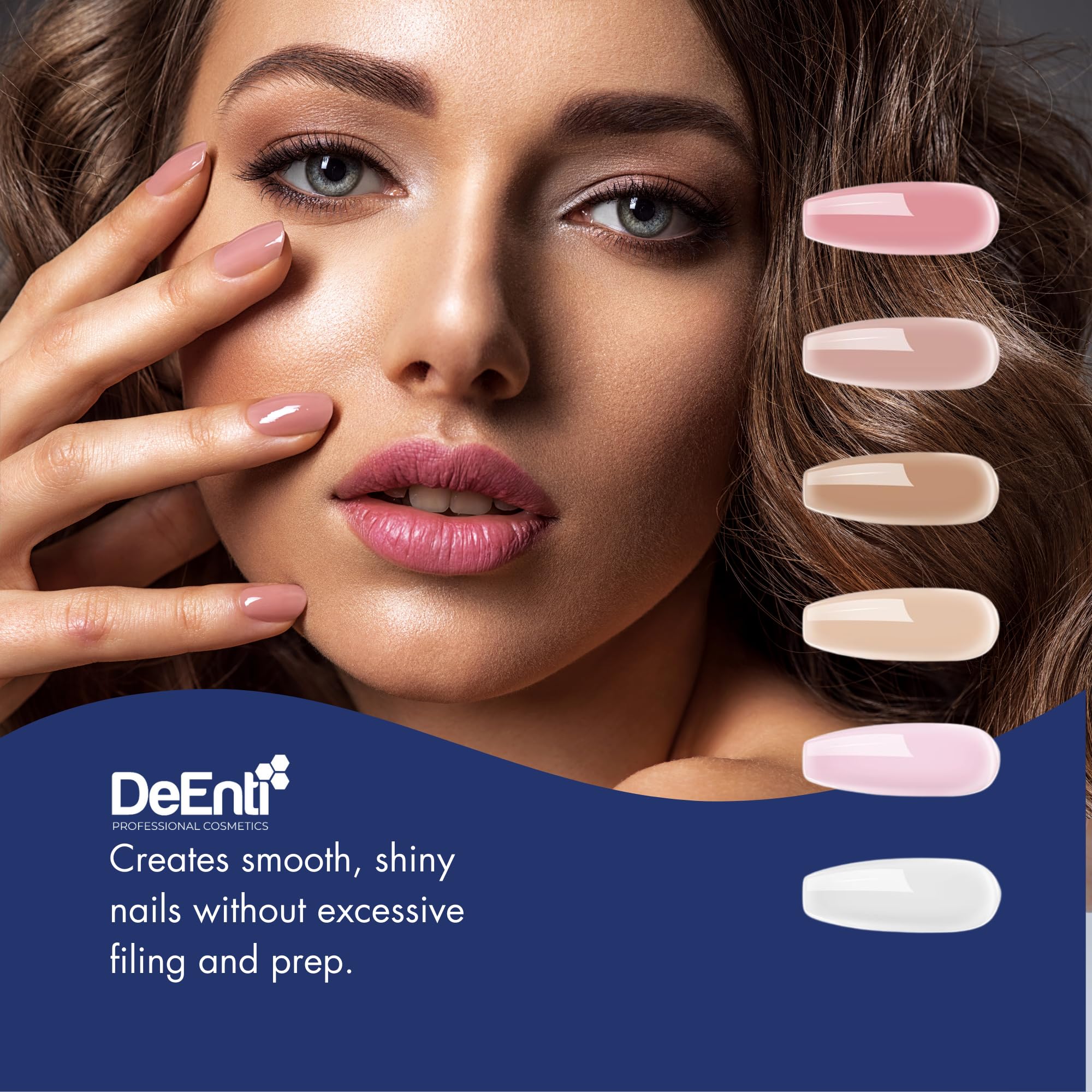DeEnti Acrylic Nail Powder 4oz Medium Pink | Professional, Bubble-Free & Long-Lasting