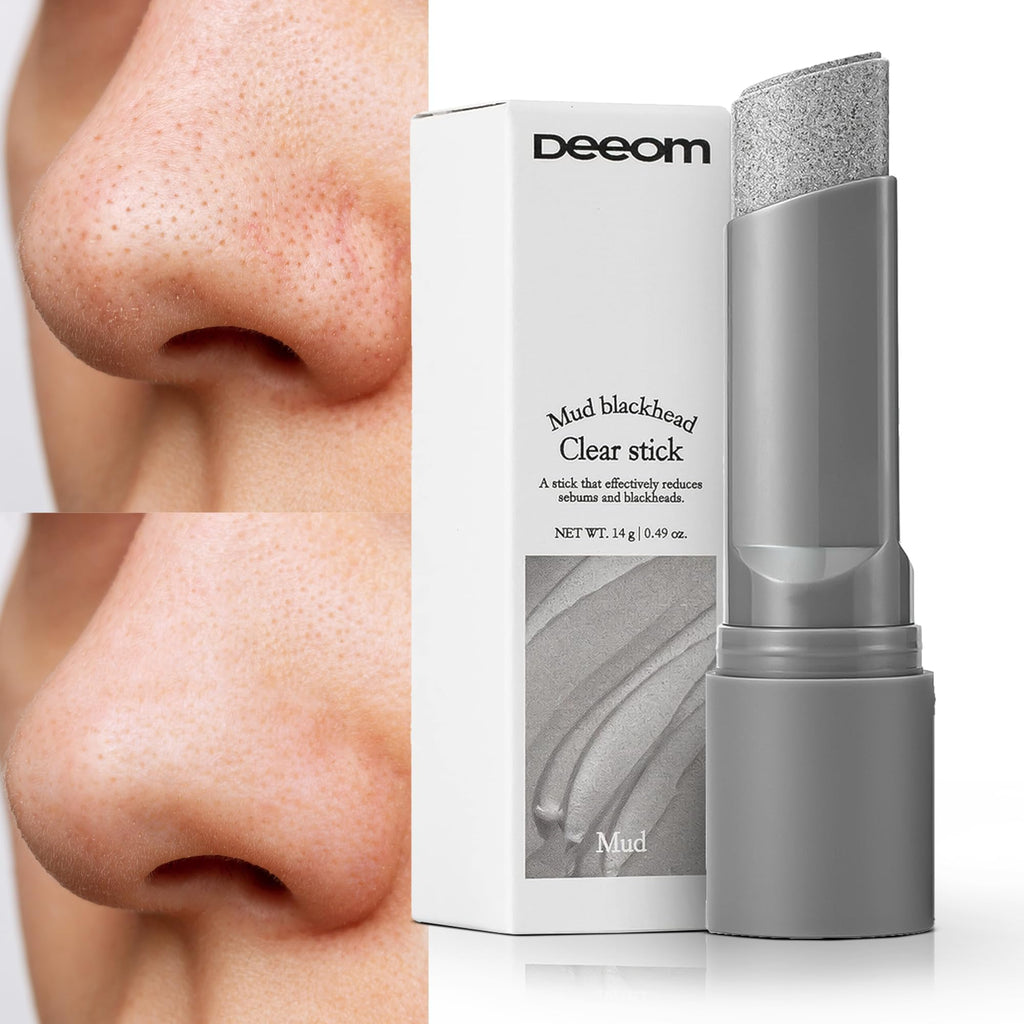 DEEOM Blackhead Remover Stick | Deep Pore Cleansing Charcoal for Blackheads & Whiteheads | 14g