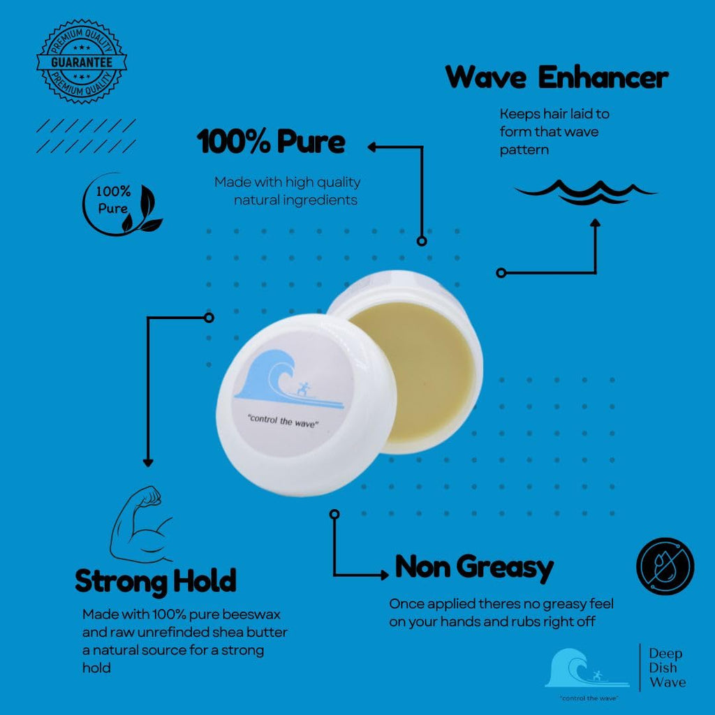 Deep Dish Wave Pomade – 100% Pure All Natural 360 Waves for Men