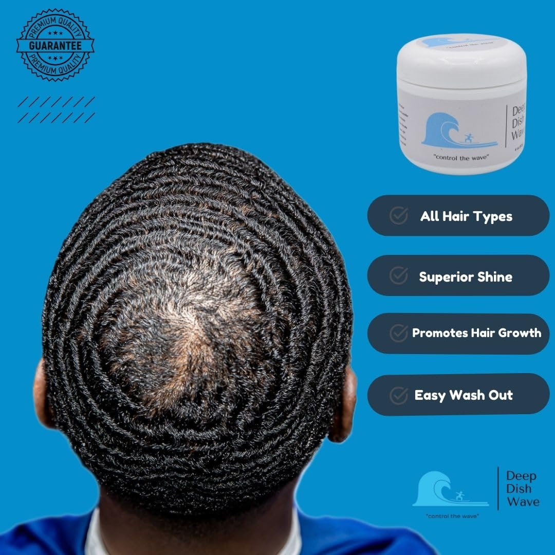 Deep Dish Wave Pomade – 100% Pure All Natural 360 Waves for Men