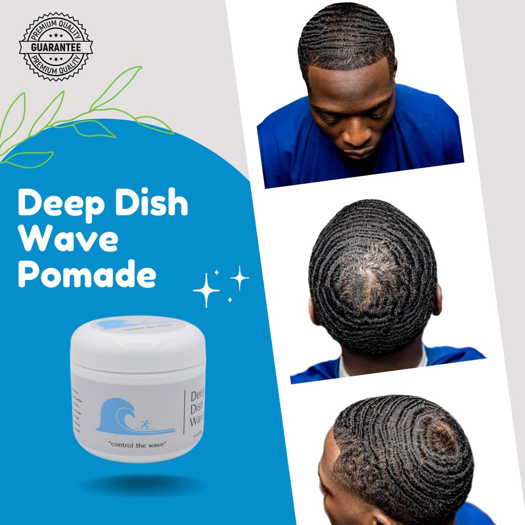 Deep Dish Wave Pomade – 100% Pure All Natural 360 Waves for Men