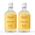 Deep Steep Bubble Bath Grapefruit Bergamot – Pack of 2, Hypoallergenic, Sulfate-Free, with Shea Butter & Argan Oil
